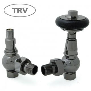 Amberley TRV Cast Iron Radiator Valve - Black Nickel